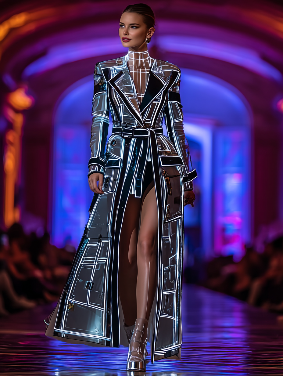 Undefined Studios illuminated clothing runway media