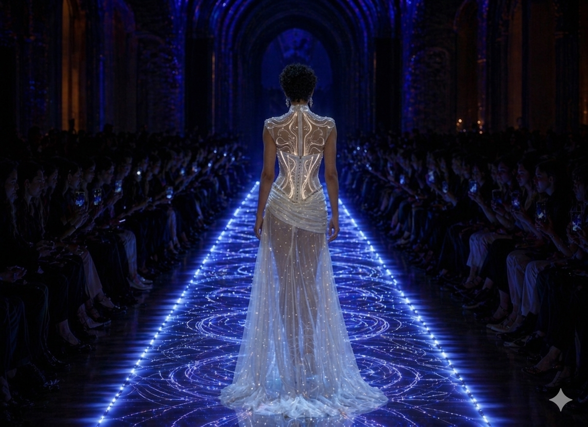 Undefined Studios illuminated clothing runway media